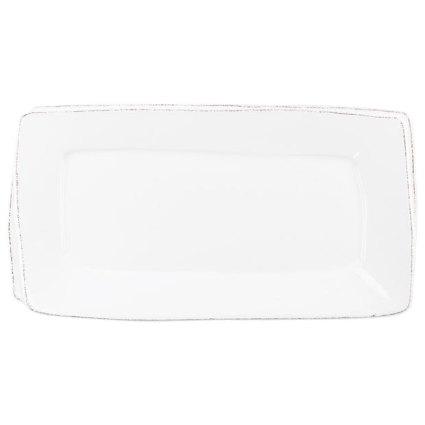 Vietri Lastra White Rectangular Platter Dinnerware Vietri 