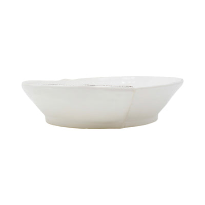 Vietri Lastra White Medium Shallow Serving Bowl Dinnerware Vietri 