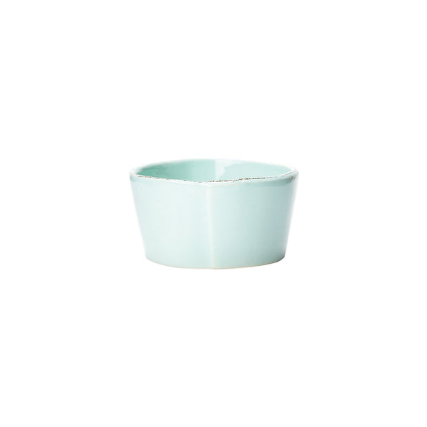 Vietri Lastra Condiment Bowl Dinnerware Vietri Aqua 