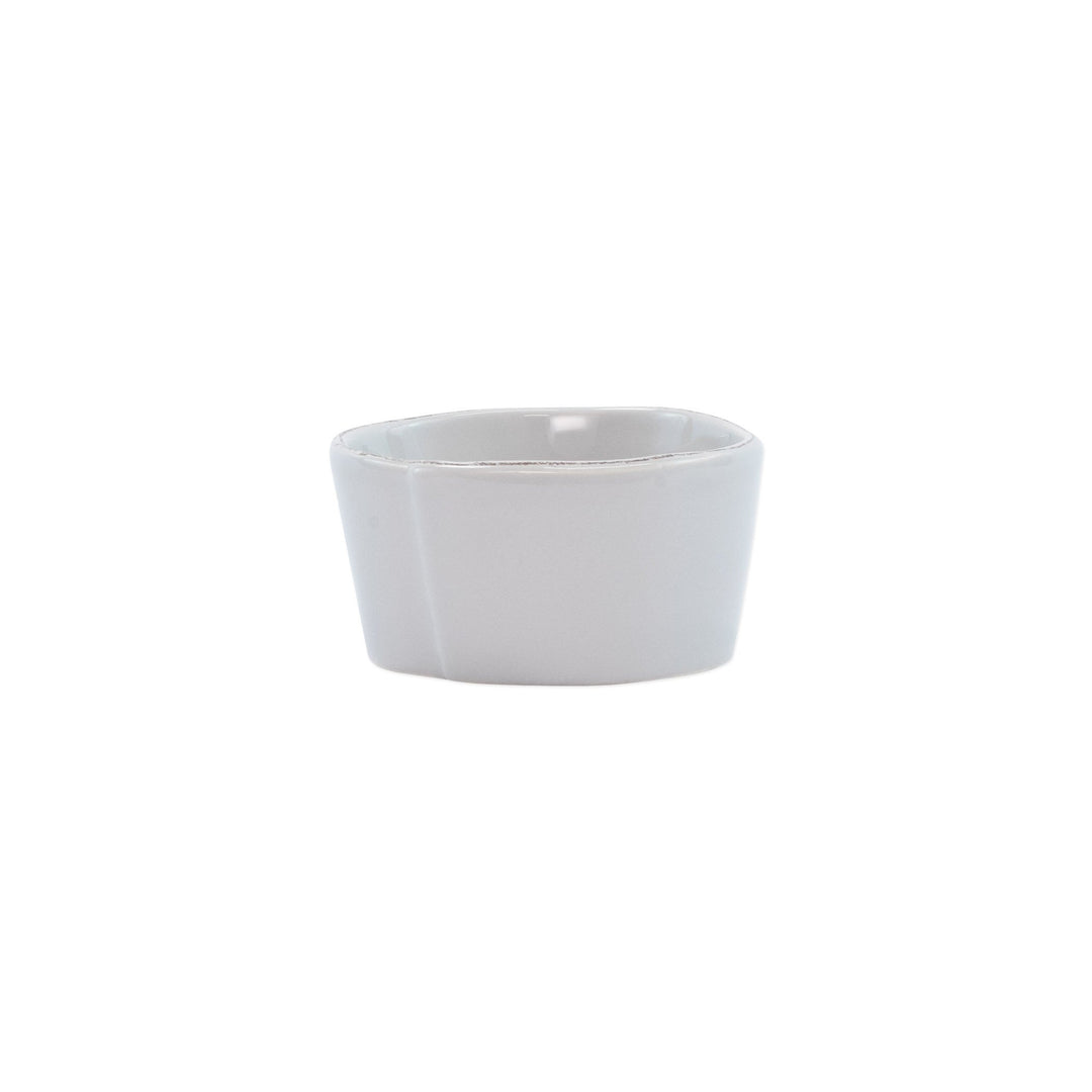 Vietri Lastra Condiment Bowl Dinnerware Vietri Light Gray 