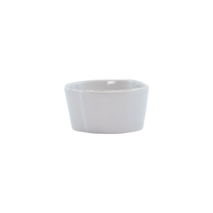 Vietri Lastra Condiment Bowl Dinnerware Vietri Light Gray 