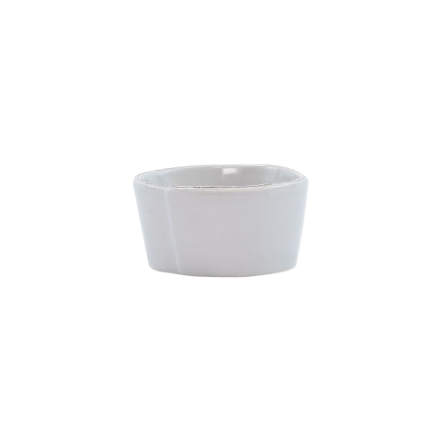 Vietri Lastra Condiment Bowl Dinnerware Vietri Light Gray 