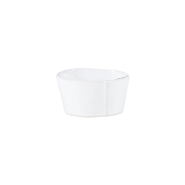 Vietri Lastra White Condiment Bowl Dinnerware Vietri 