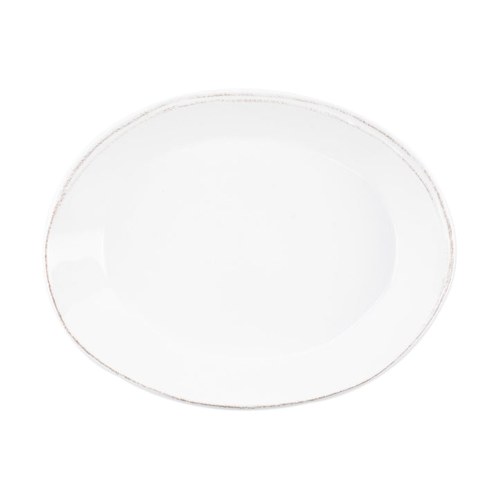 Vietri Lastra White Small Oval Baker Dinnerware Vietri 