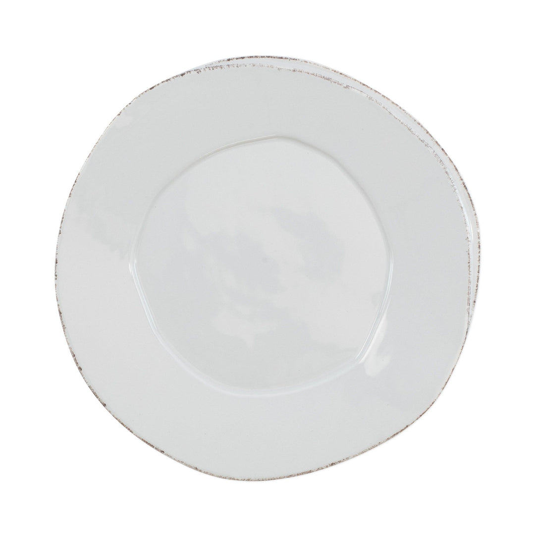 Vietri Lastra European Dinner Plate Dinnerware Vietri Light Gray 