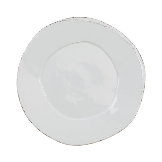 Vietri Lastra European Dinner Plate Dinnerware Vietri Light Gray 