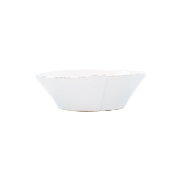 Vietri Lastra White Small Oval Bowl Dinnerware Vietri 