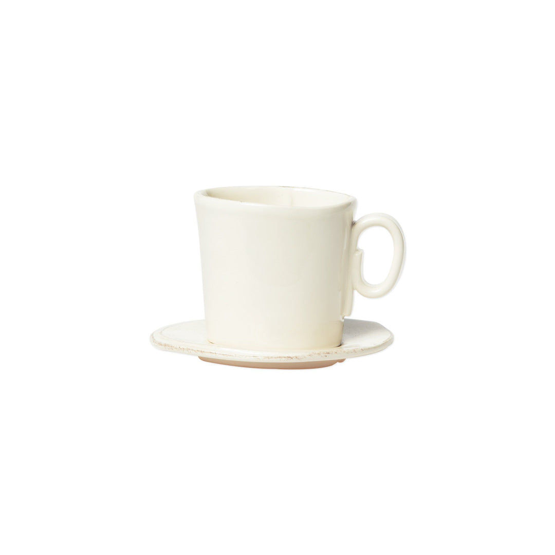 Vietri Lastra Espresso Cup & Saucer Dinnerware Vietri Linen 