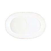 Vietri Lastra White Oval Tray Dinnerware Vietri 