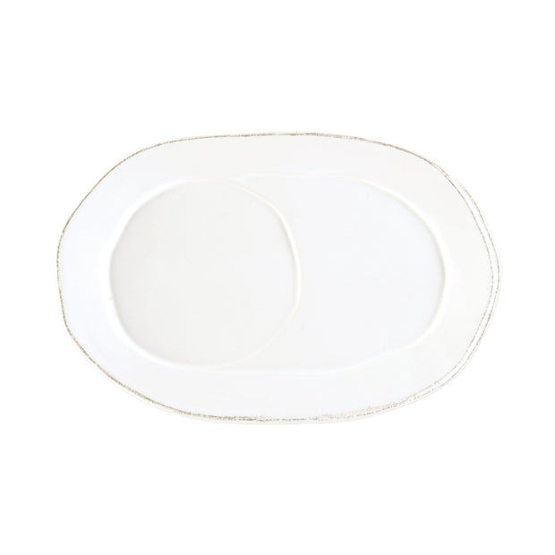 Vietri Lastra White Oval Tray Dinnerware Vietri 