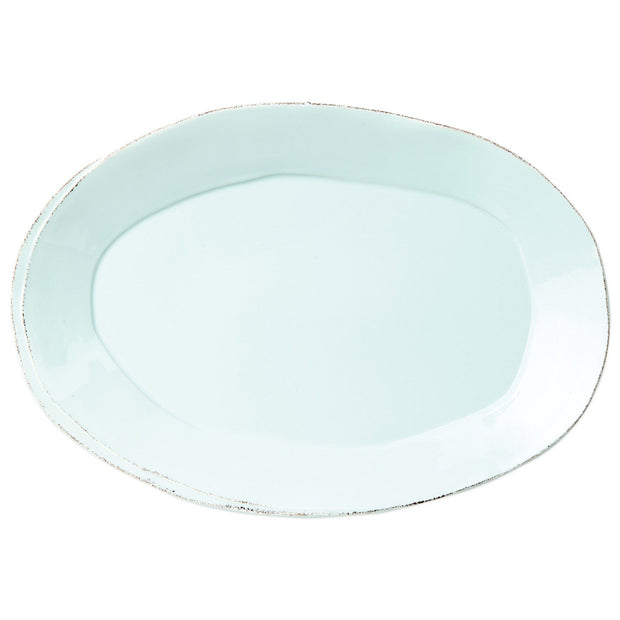 Vietri Lastra Oval Platter Dinnerware Vietri Aqua 