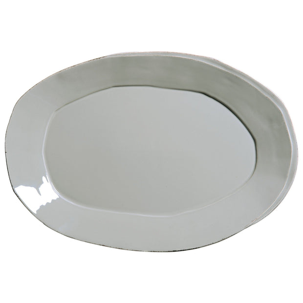 Vietri Lastra Oval Platter Dinnerware Vietri Gray 