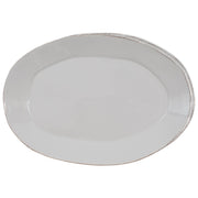 Vietri Lastra Oval Platter Dinnerware Vietri Light Gray 