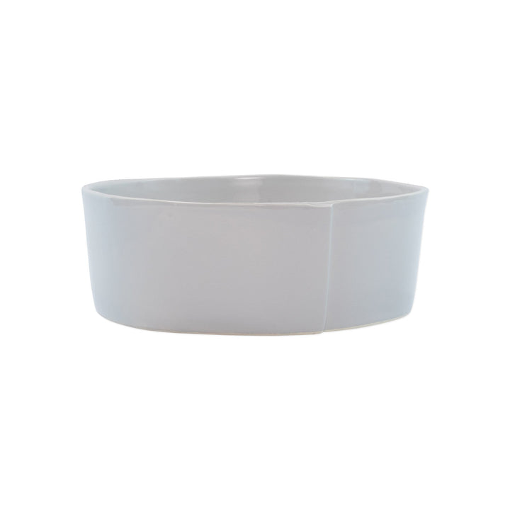 Vietri Lastra Medium Serving Bowl Dinnerware Vietri Light Gray 