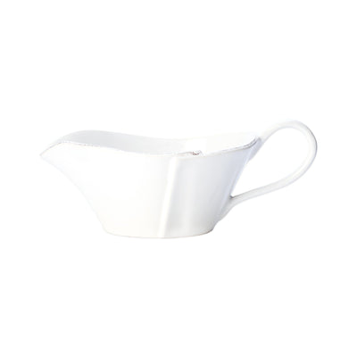 Vietri Lastra White Sauce Server Dinnerware Vietri 