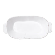 Vietri Lastra White Medium Au Gratin Dinnerware Vietri 