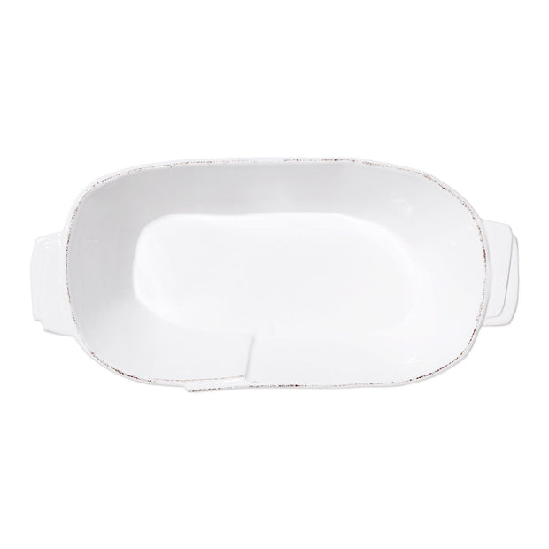 Vietri Lastra White Medium Au Gratin Dinnerware Vietri 