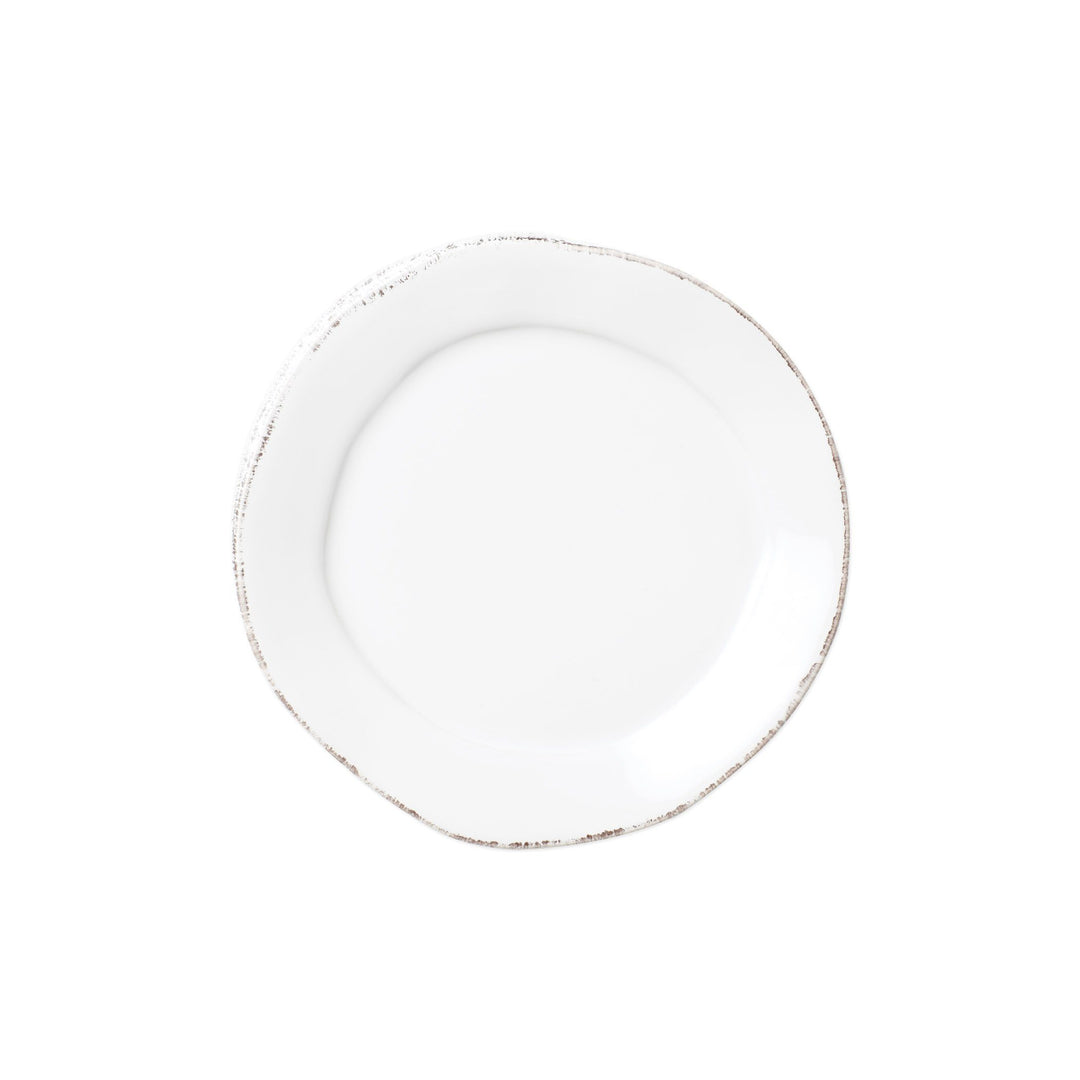 Vietri Lastra White Canape Plate Dinnerware Vietri 