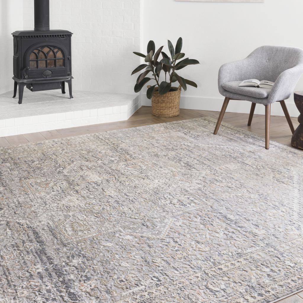 Loloi II Lucia LUC 01 Grey / Sunset Area Rug Rugs Loloi II 