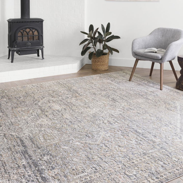 Loloi II Lucia LUC 01 Grey / Sunset Area Rug Rugs Loloi II 