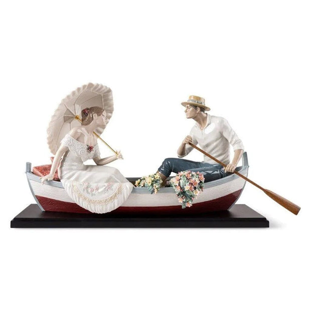 Lladro Porcelain Romance On The Lake Figurine LE 3000 Figurines Lladro 