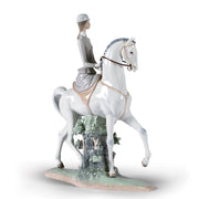 Lladro Porcelain Woman On Horse Figurine Figurines Lladro 
