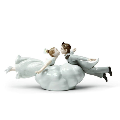 Lladro Porcelain Wedding In The Air Couple Figurine Figurines Lladro 