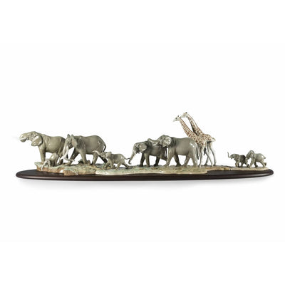 Lladro Porcelain African Savannah Sculpture Figurines Lladro 