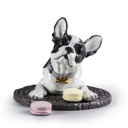 Lladro Porcelain French Bulldog With Macarons Figurine Figurines Lladro 