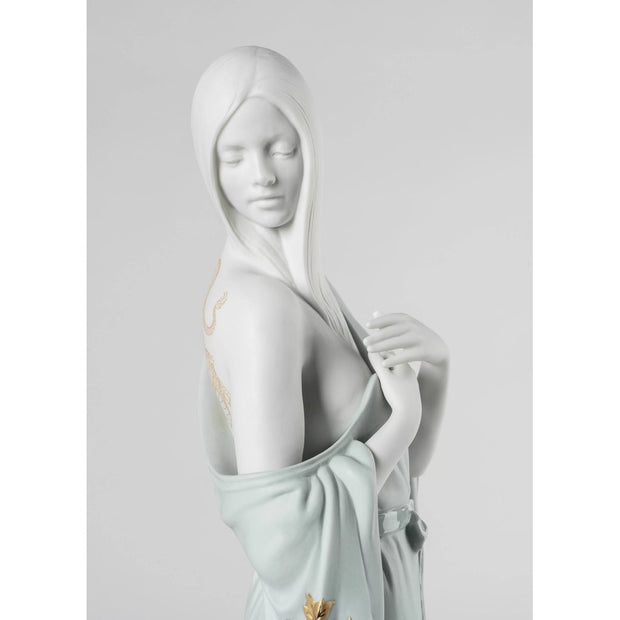 Lladro Porcelain Beauty With Dragon Tattoo Figurine Figurines Lladro 