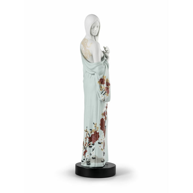 Lladro Porcelain Beauty With Dragon Tattoo Figurine Figurines Lladro 