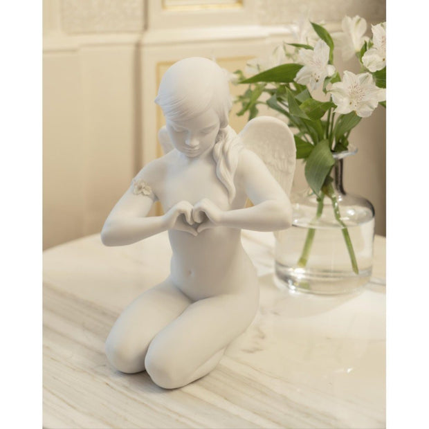 Lladro Porcelain Heavenly Heart Angel Figurine Figurines Lladro 