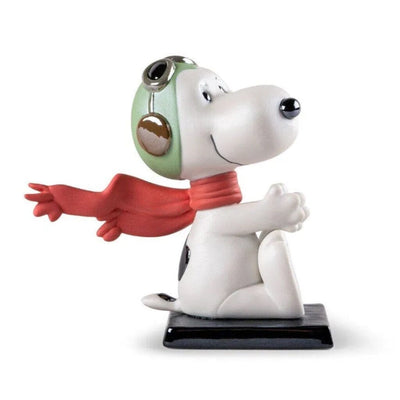 Lladro Porcelain Snoopy Flying Ace Figurine Figurines Lladro 