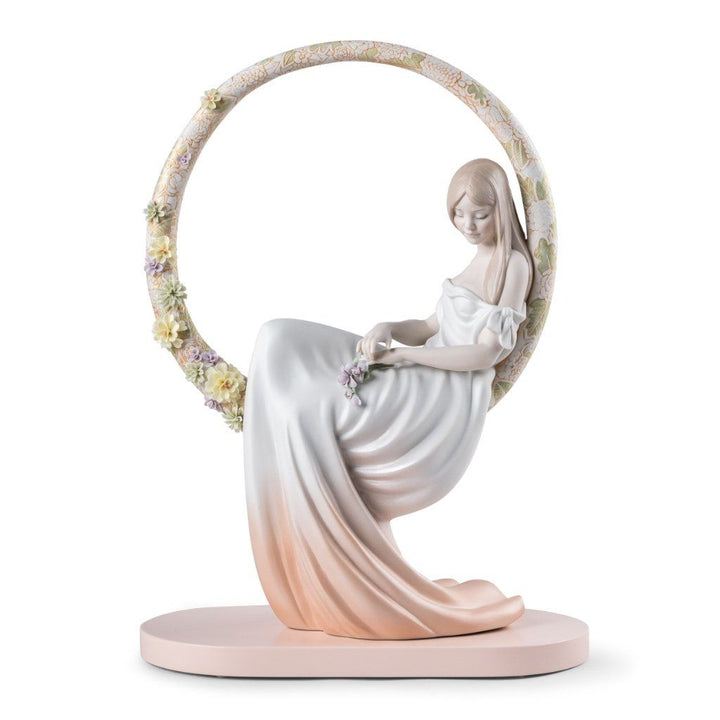Lladro Porcelain In Her Thoughts Figurine Figurines Lladro 