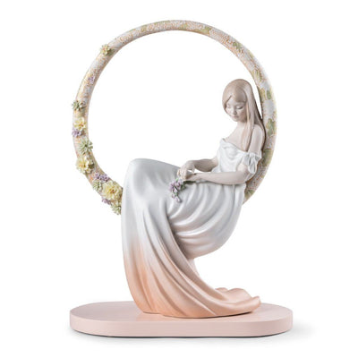 Lladro Porcelain In Her Thoughts Figurine Figurines Lladro 