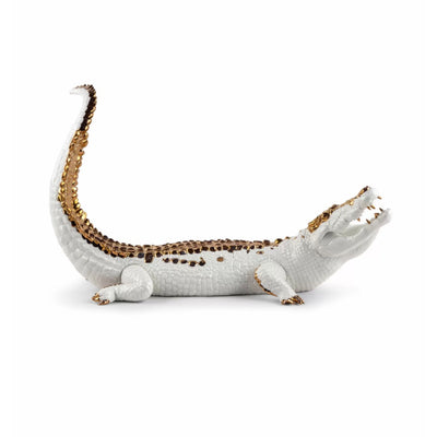 Lladro Porcelain Crocodile Figurine Figurines Lladro 