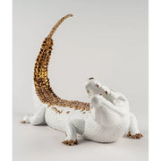 Lladro Porcelain Crocodile Figurine Figurines Lladro 