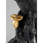 Lladro Porcelain Macaw Bird Figurine - Black & Gold LE 1000 Figurines Lladro 