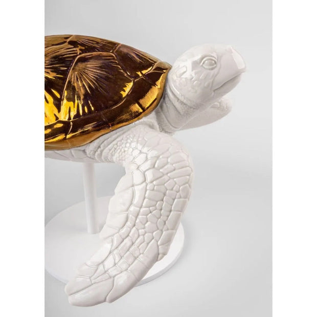 Lladro Porcelain Sea Turtle II Figurine Figurines Lladro 