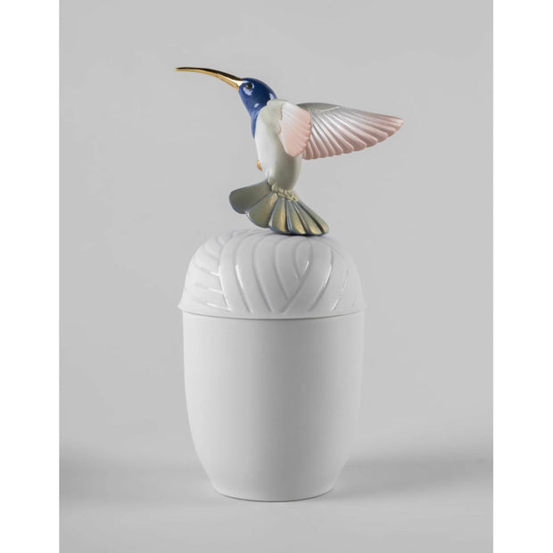 Lladro Porcelain Hummingbird Box Vases Lladro 