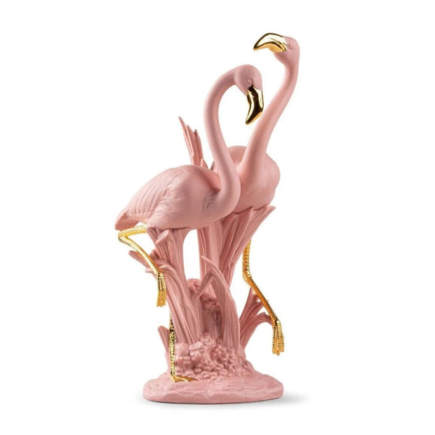 Lladro Porcelain Flamingos (Pink) Vases Lladro 