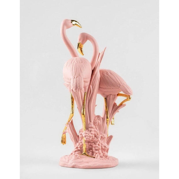 Lladro Porcelain Flamingos (Pink) Vases Lladro 