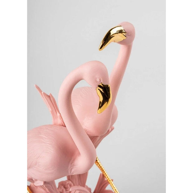 Lladro Porcelain Flamingos (Pink) Vases Lladro 