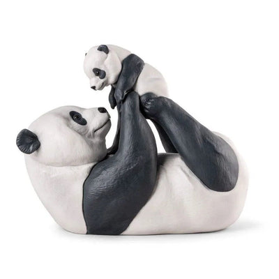 Lladro Porcelain Mommy Panda Figurine Figurines Lladro 