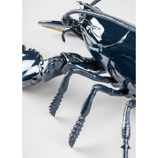 Lobster Sculpture. Blue - Lladro-USA