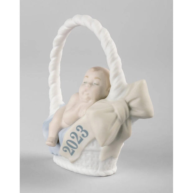 Lladro Porcelain Born in 2023 Baby Boy Figurine Figurines Lladro 