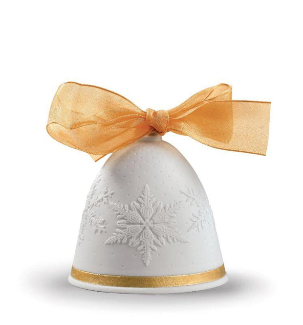 Lladro Porcelain 2019 Bell Christmas Ornament (Re-Deco Gold) Christmas Ornaments Lladro 