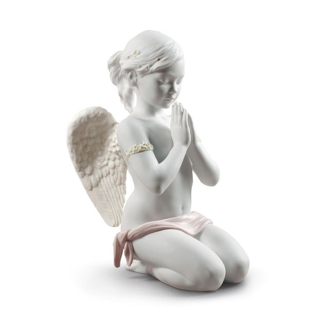 Lladro Porcelain Heavenly Prayer Angel Figurine Figurines Lladro 