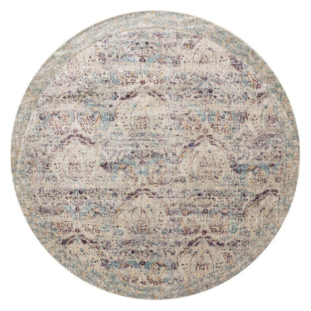 Loloi Anastasia AF 05 Silver Plum Area Rug Rugs Loloi 5' 3" x 5' 3" Round 