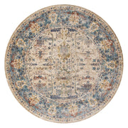Loloi Anastasia AF 07 Sand / Light Blue Area Rug Rugs Loloi 5' 3" x 5' 3" Round 
